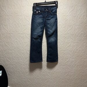 True Religion Dark Blue Straight Leg Jeans